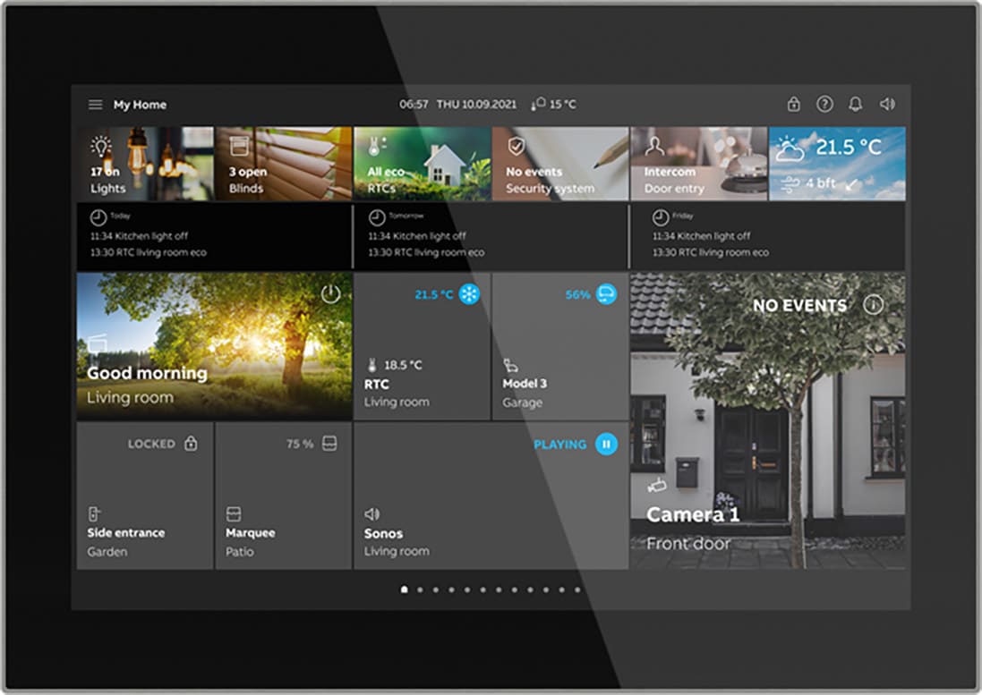 ABB SPA - ABB2TMA310051B0001 ST/U10.1.1-825 SMARTTOUCH10, NERO, ACCIA