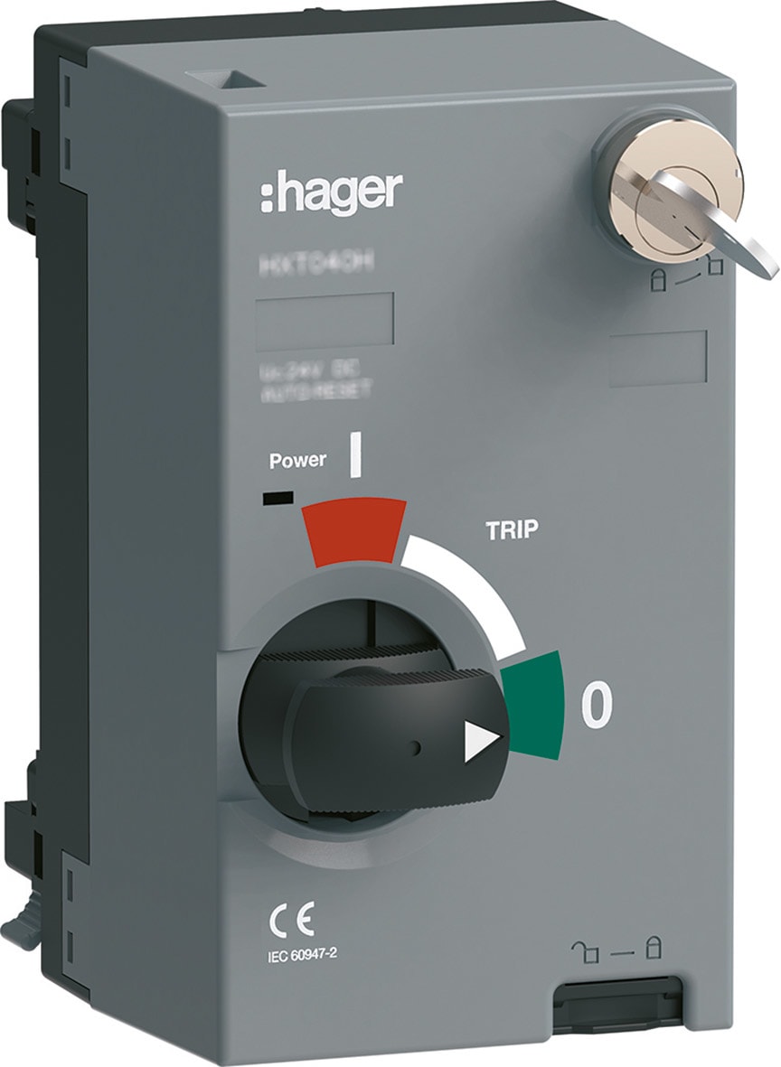 HAGER - HAGHXT040HK COM MOTORE P250 24VDC AUTORESET/CHIAVE