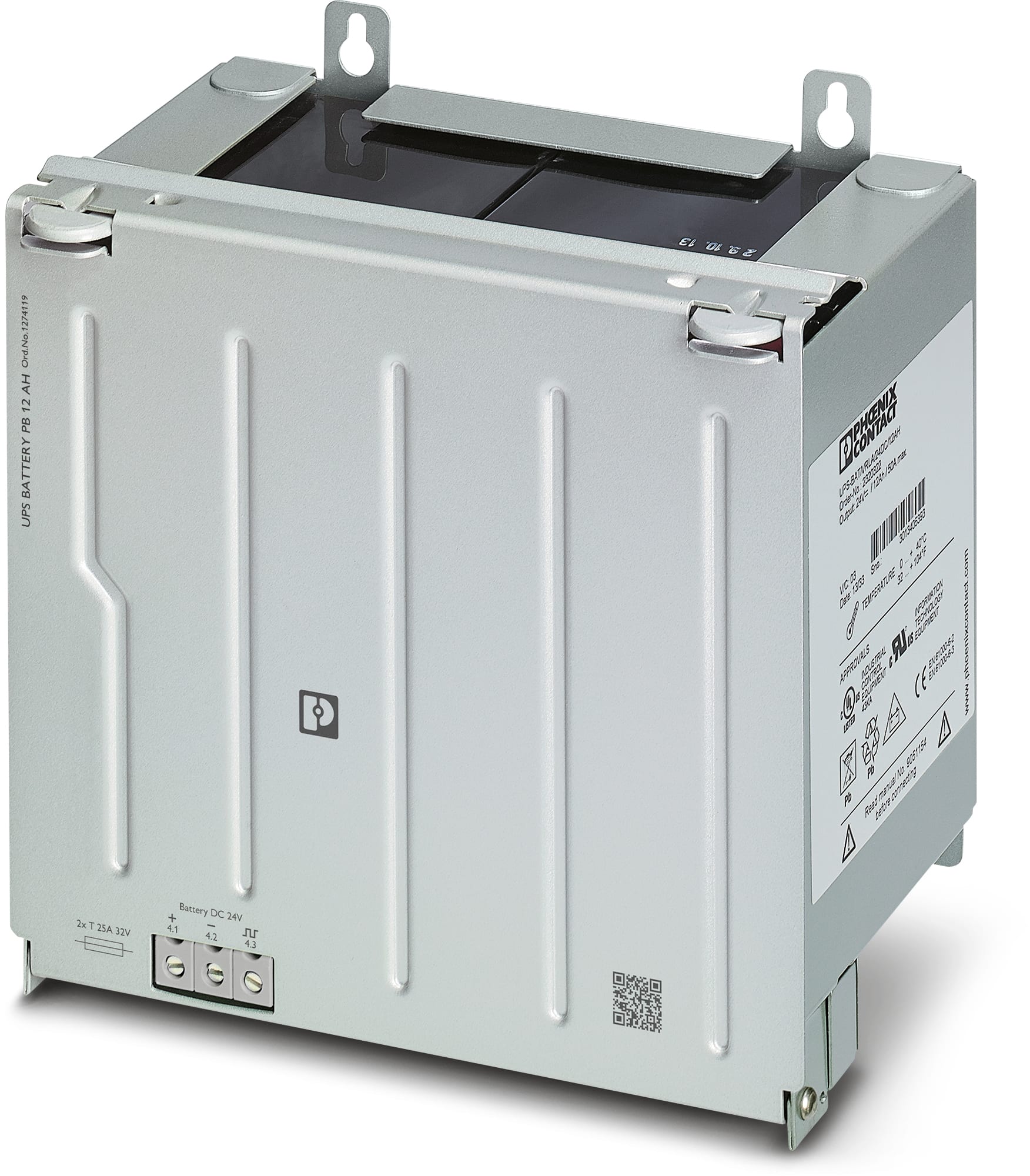 PHOENIX CONTACT - PHC1274119 UPS-BAT/PB/24DC/12AH BATTERIA