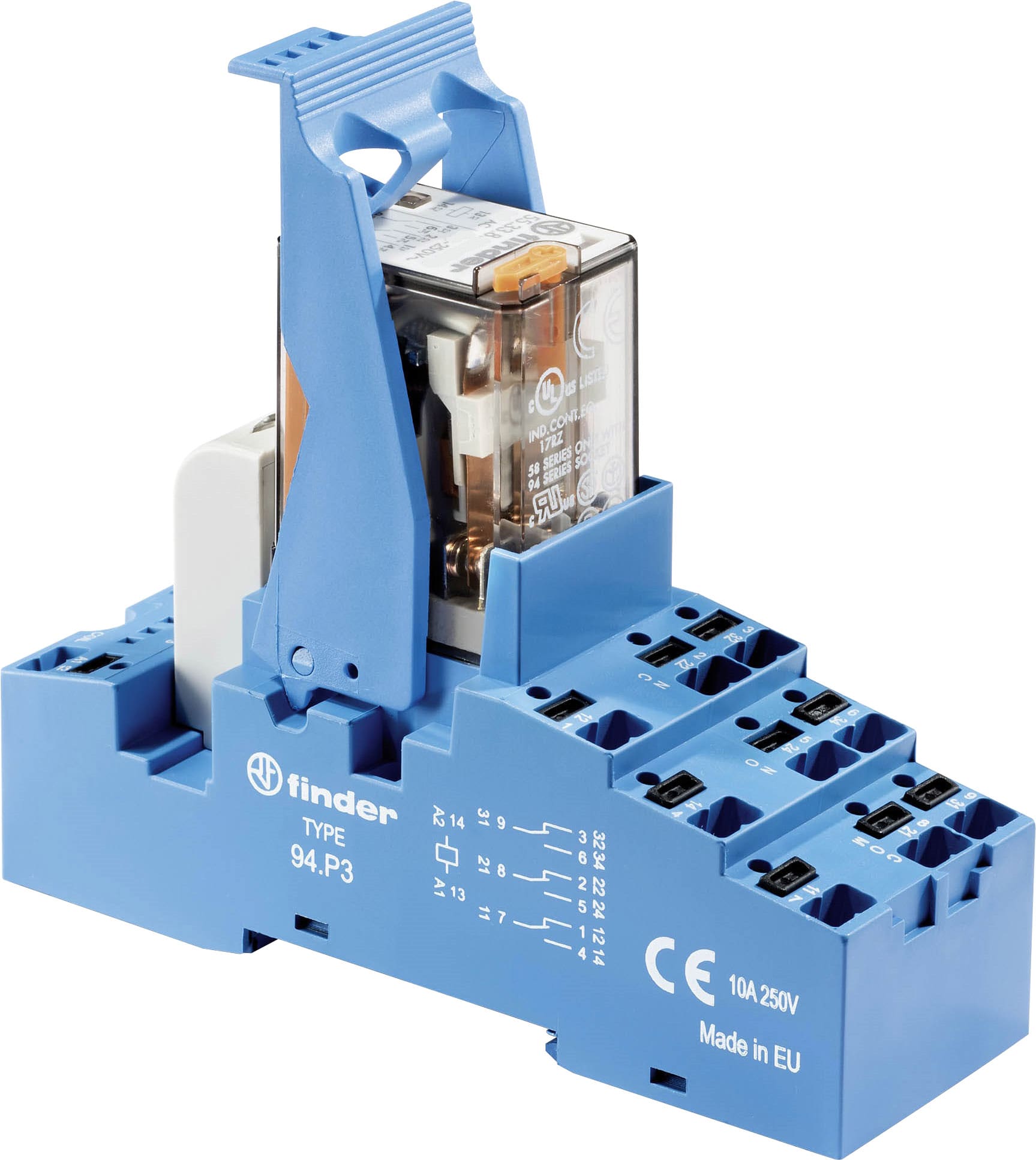 FINDER SPA - FIN58P382300060SPA INTERFACCIA MOD. A RELÈ 3 CONTATTO PUSH-IN