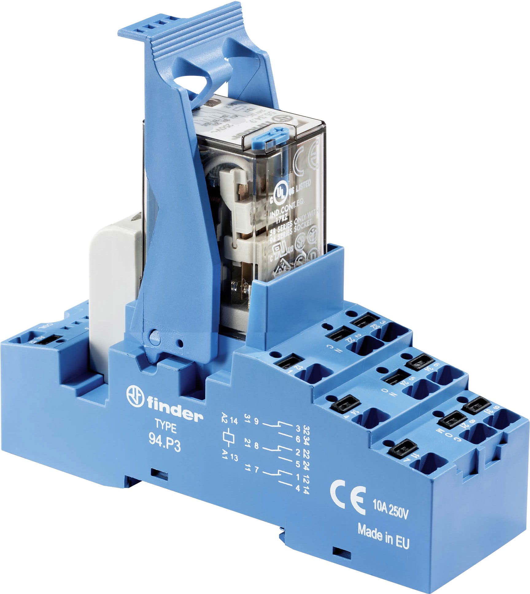 FINDER SPA - FIN58P480120060SMA INTERFACCIA MOD. A RELÈ 4 CONTATTO PUSH-IN