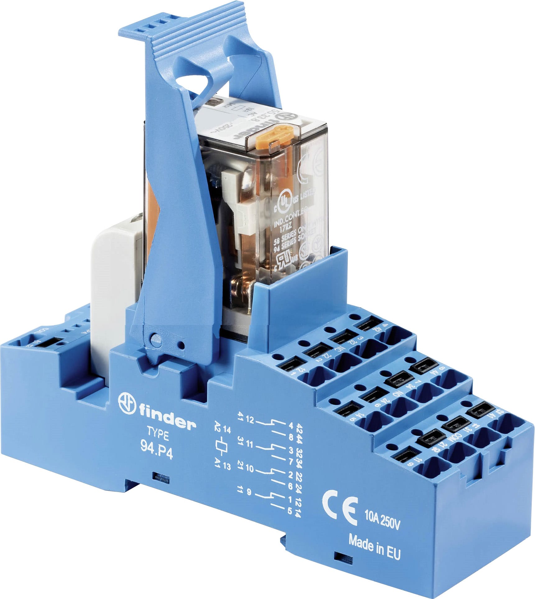 FINDER SPA - FIN58P482300060SPA INTERFACCIA MOD. A RELÈ 4 CONTATTO PUSH-IN