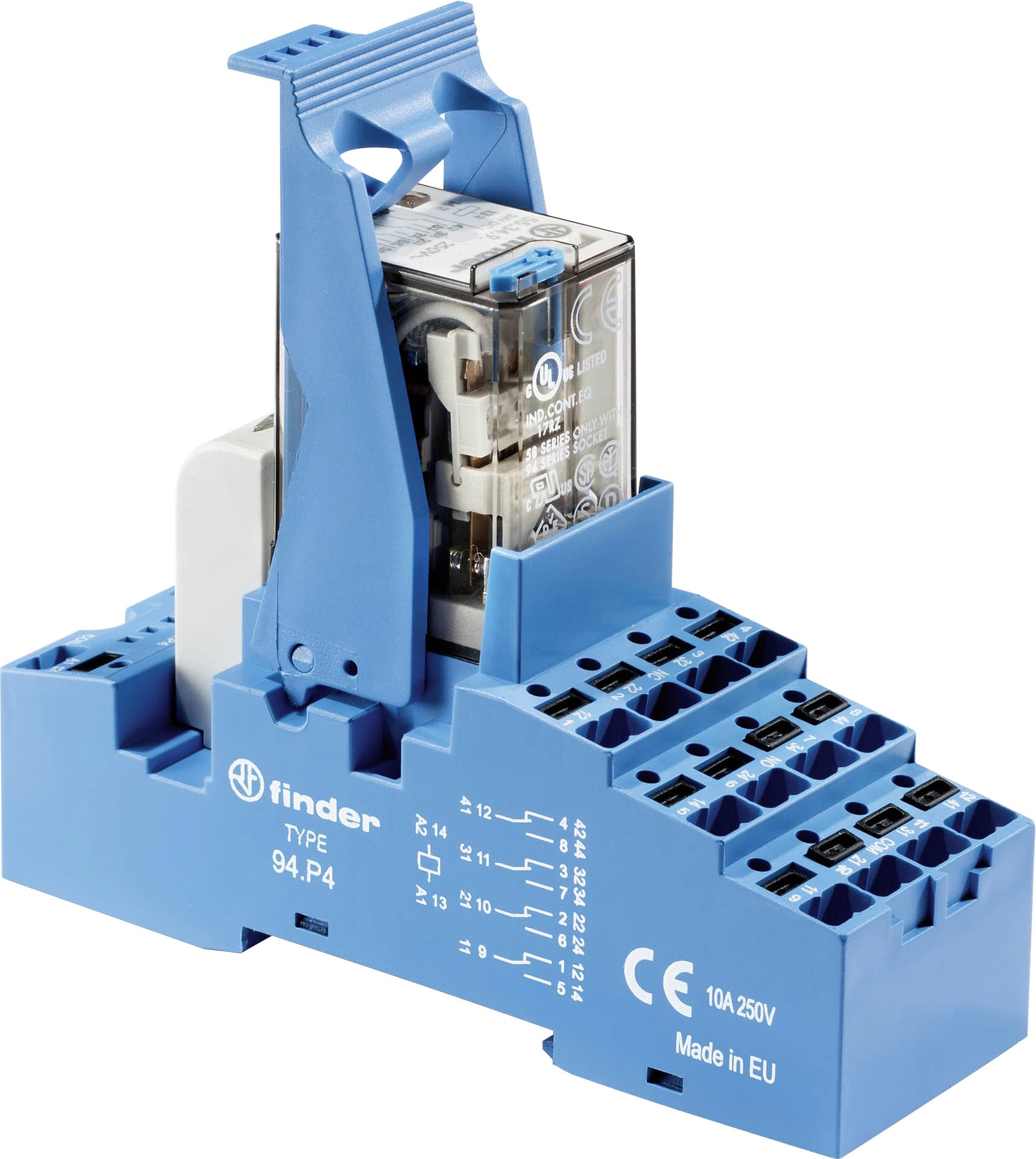 FINDER SPA - FIN58P490240050SPA INTERFACCIA MOD A RELE 4 CONTATTO PUSH-