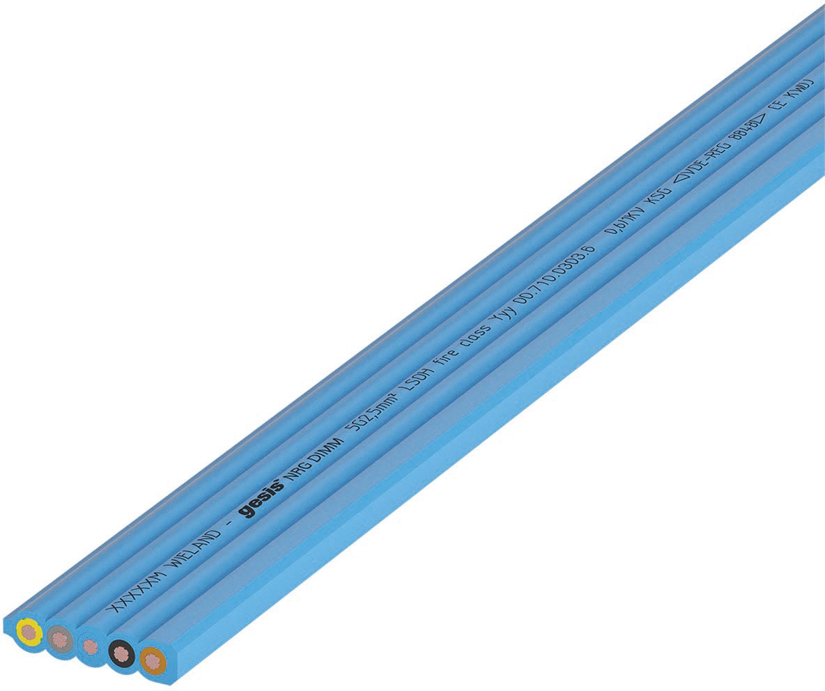 WIELAND ELECTRIC SRL - WIE00.712.0303.6 FLAT CABLE 5G2,5MM PVC BLUE