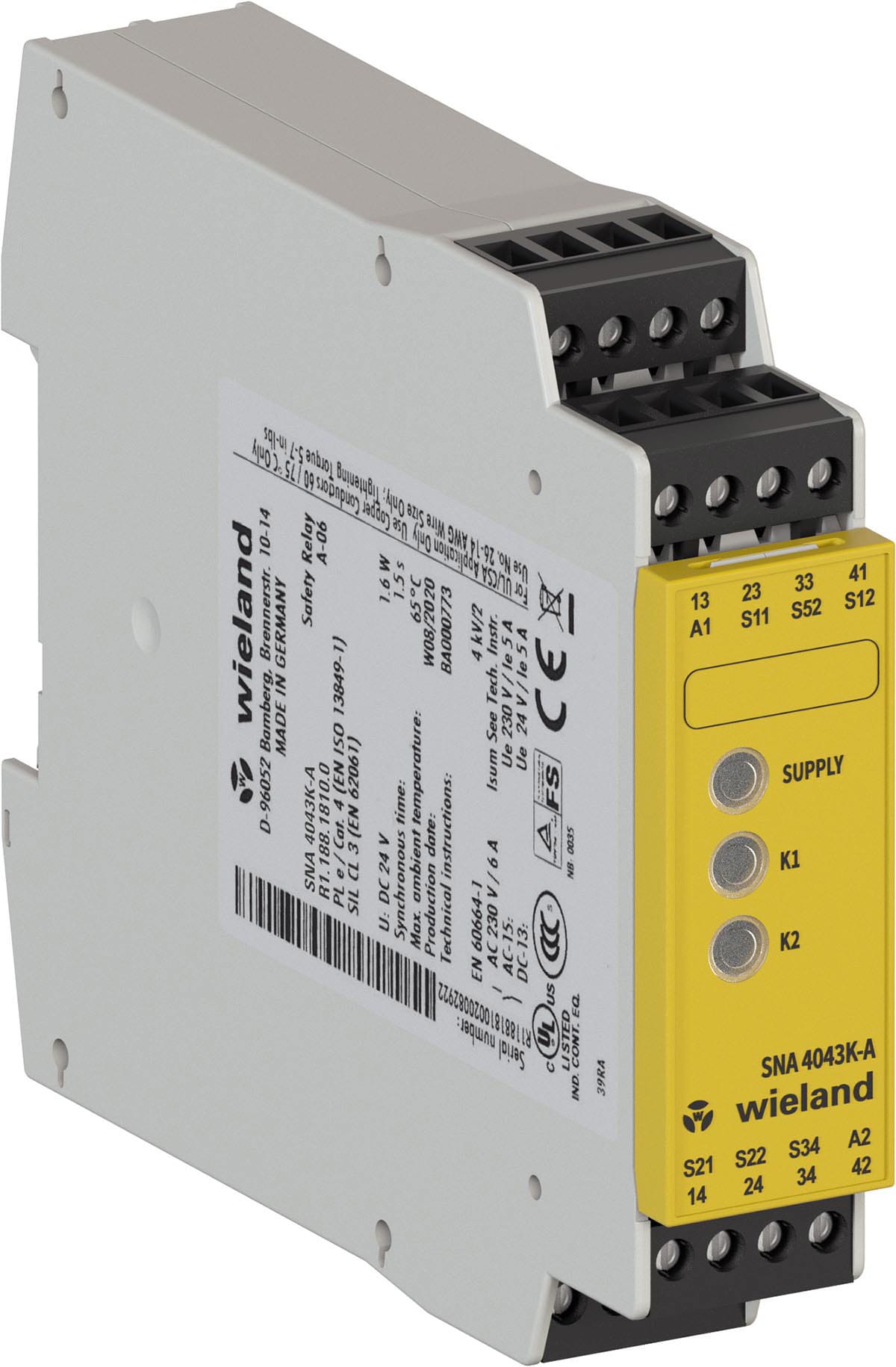 WIELAND ELECTRIC SRL - WIER1.188.1840.0 SNA4043K-A AC 230 V 50-60HZ (A)