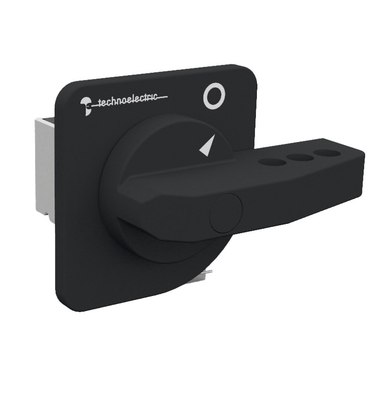TECHNOELECTRIC SRL - TEH18001 MANIGLIA BLOCCO PORTA NERA 70MM