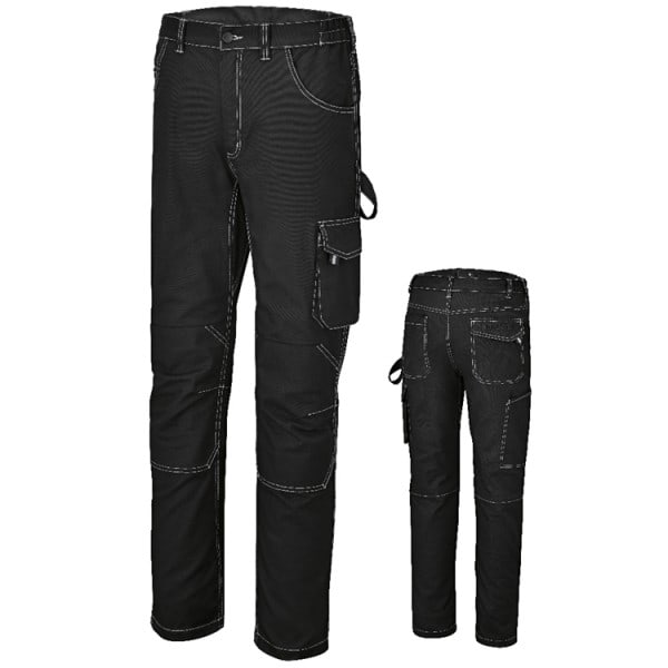 BM SPA - BMM078800003 PANTALONI CANVAS 290G STRETCH BLACK TG.L