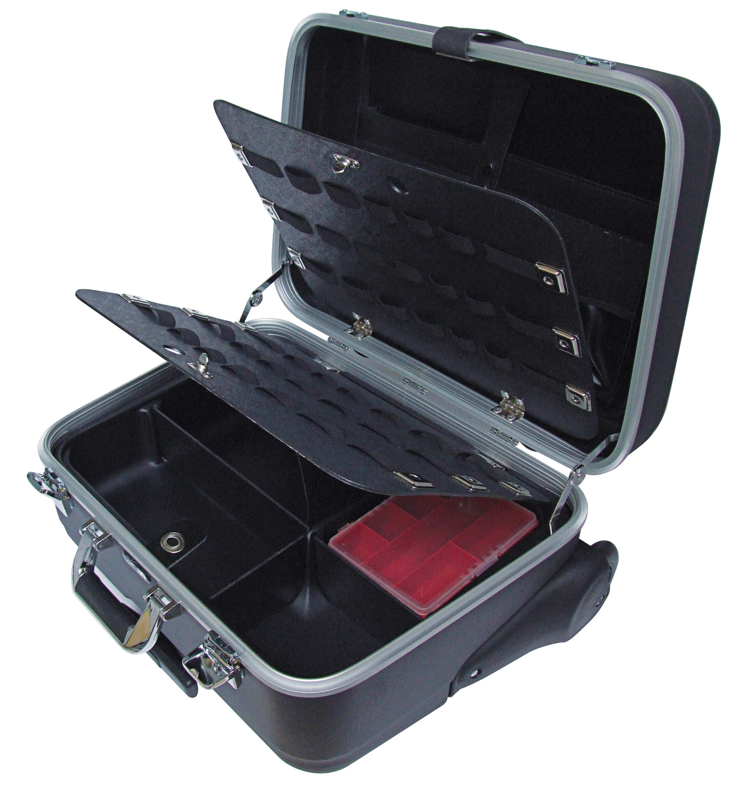 BM SPA - BMM1817 VALIGIA TROLLEY NERA ABS PORTAUTENSILI