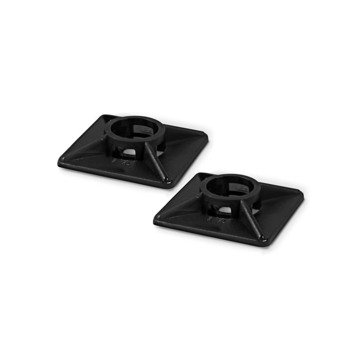 ETELEC ITALIA SPA - ETLBN19194 BASETTE ADESIVE NERE 19X19 MM 100PZ