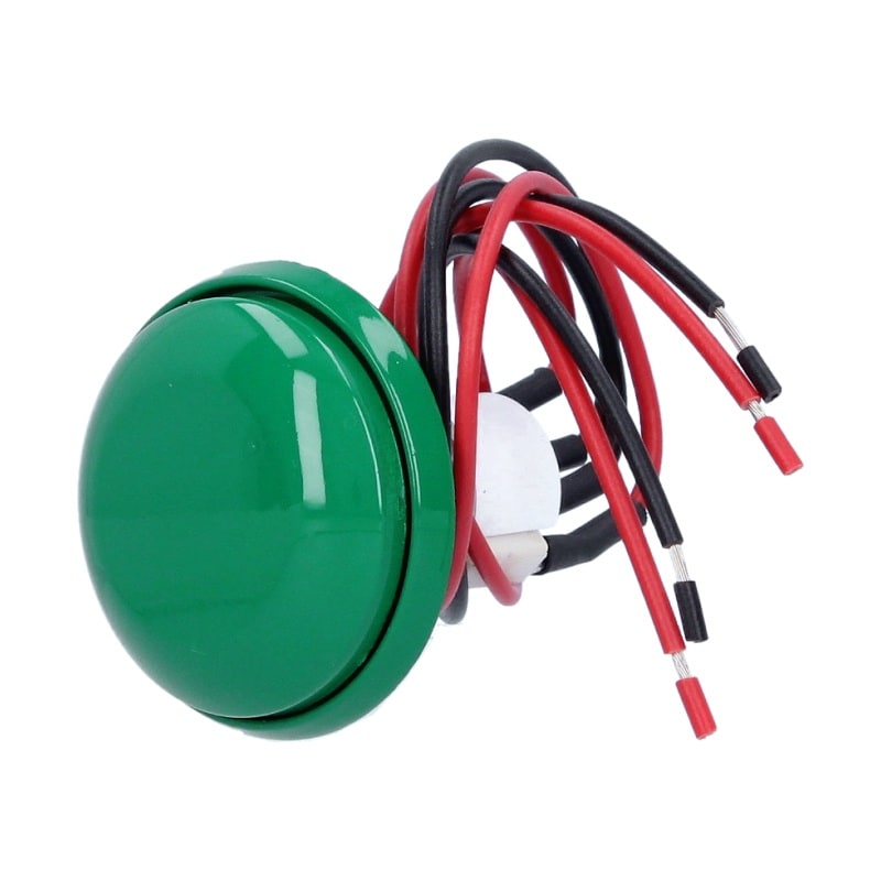 CDVI ITALIA SRL - CDVBNONFCHOCCAB PULSANTE A FUNGO VERDE NO/NF CHOC + CABL