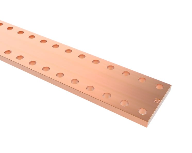 TEKNOMEGA SRL - TKGBRP1015 BARRA RAME 80X5 L1750 FORATA D10,5MM P25