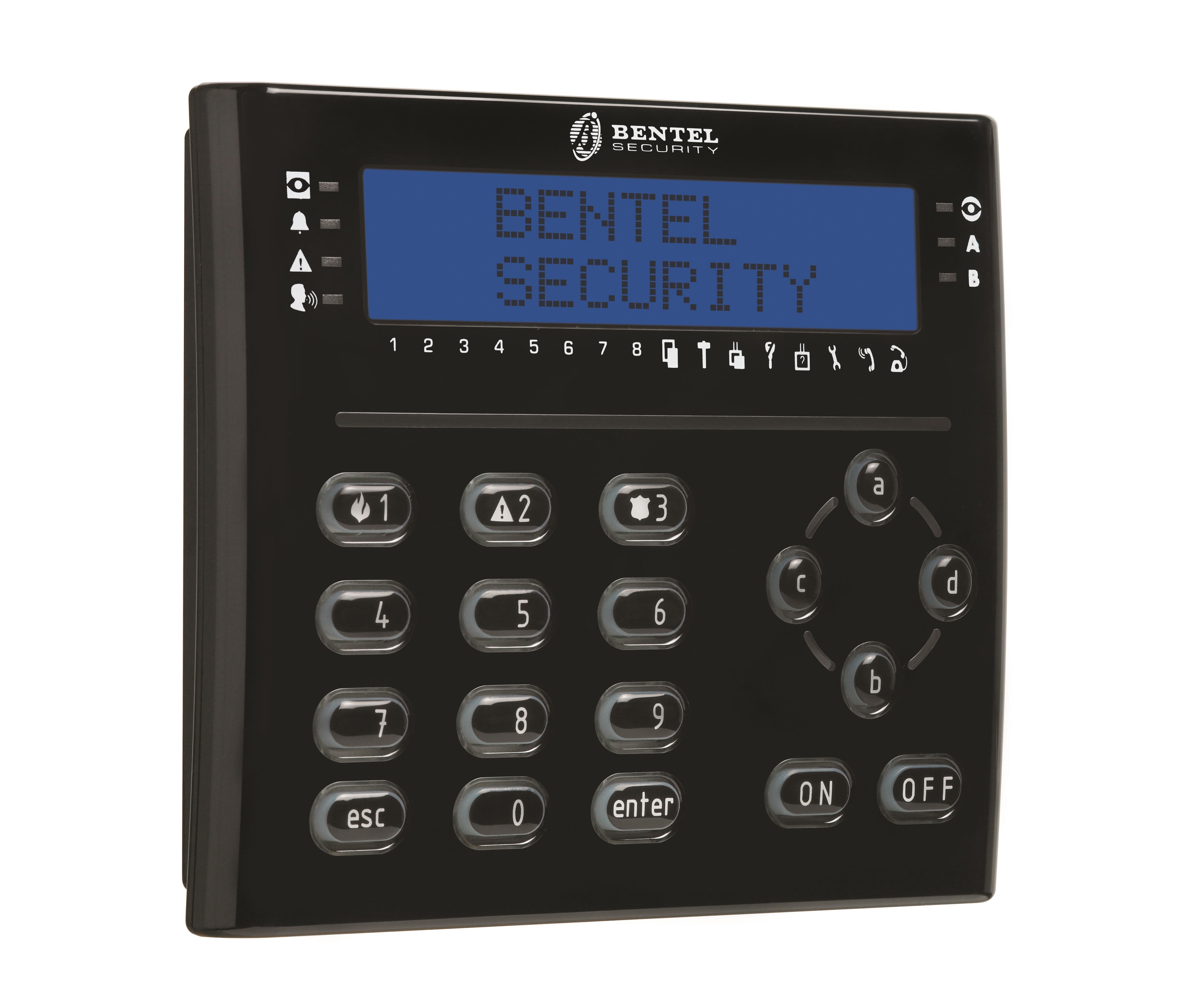 BENTEL SECURITY SR - BSYABSOLUTA T-BLACK TASTIERA LCD NERA CON LETTORE DI PROSSIM