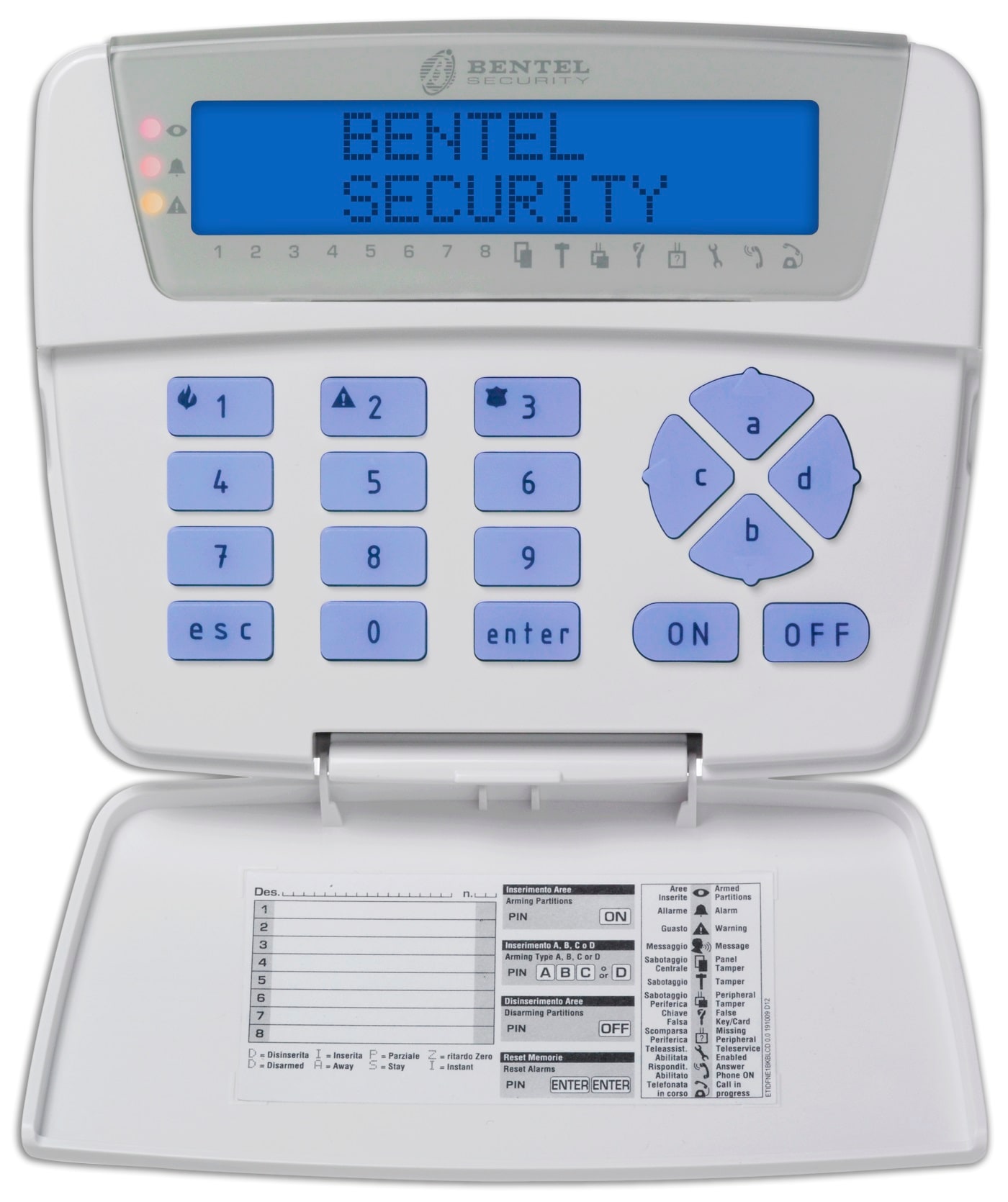 BENTEL SECURITY SR - BSYBKB-LCD TASTIERA CLASSIKA LCD