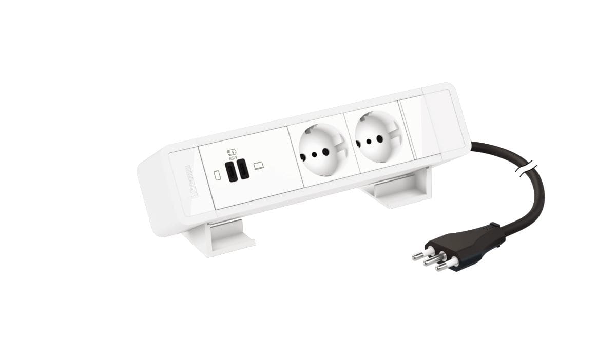 BTICINO - BTI1508662W INCARA - MULTIPRESA 2XP30 + USB C+C PD W