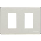 BTICINO - BTI503/2A/AL MAGIC - PLACCA 2P ALLUMINIO