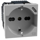 BTICINO - BTIJG4140A16USB MATIXGO - PRESA ITA P40+USB 18W TIPOC GR