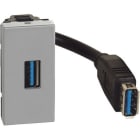 BTICINO - BTIJG4285P MATIXGO - CONNETTORE USB A PRECONN GRIGI