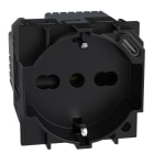 BTICINO - BTIKG4140A16USB L.NOW - PRESA ITA P40+USB 18W TIPOC NERO