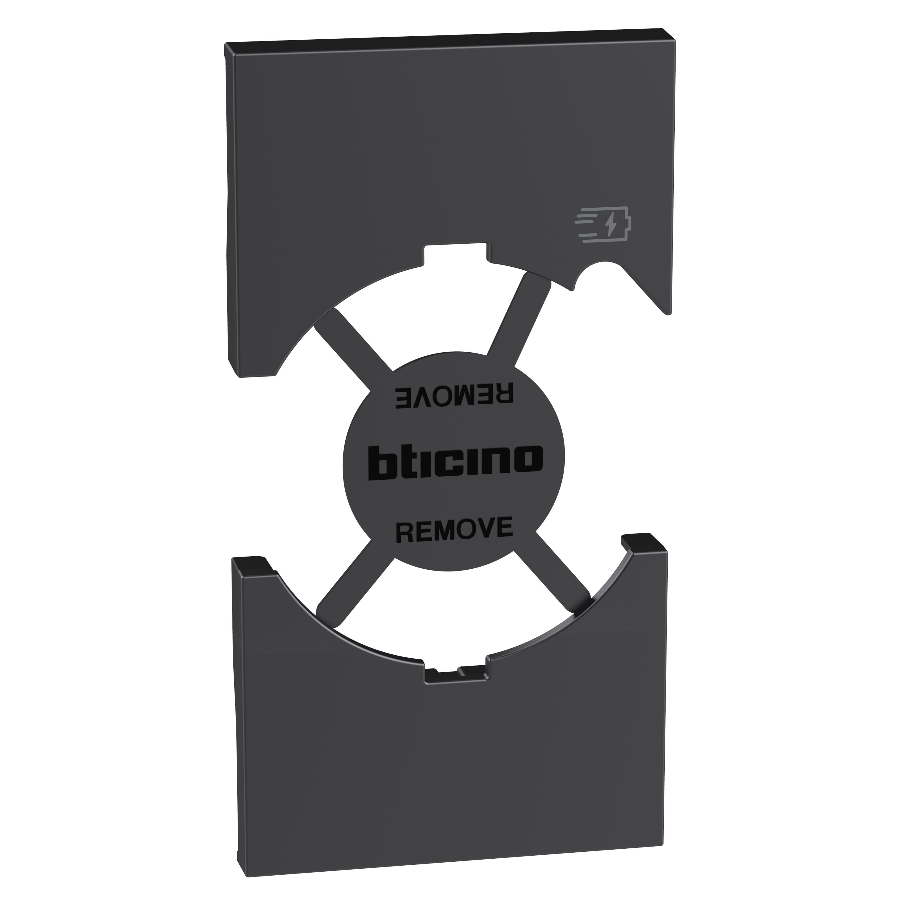 BTICINO - BTIKG68 L.NOW - COV. PRESA P40+USB 2M NERA