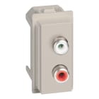 BTICINO - BTIKM4269R L.NOW - MODULO DOPPIO RCA SABBIA