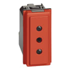 BTICINO - BTIKR4113 L.NOW - PRESA 2P+T 10A 250VAC ROSSA