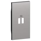 BTICINO - BTIKS12PD L.NOW - COVER CARICATORE 2M PD STEEL