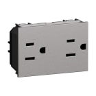 BTICINO - BTIKS4188 L.NOW - PRESA DUPLEX US 2P+T 15A STEEL