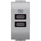 BTICINO - BTINT4191CC LL - CARICATORE USB TIPO C+C 1M TECH