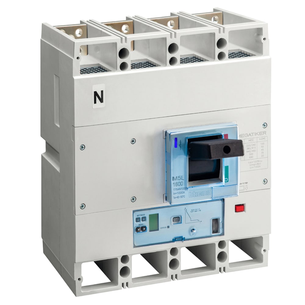 BTICINO - BTIT754L630MT Megatiker M5 - Sg+m 4P 630A 100kA