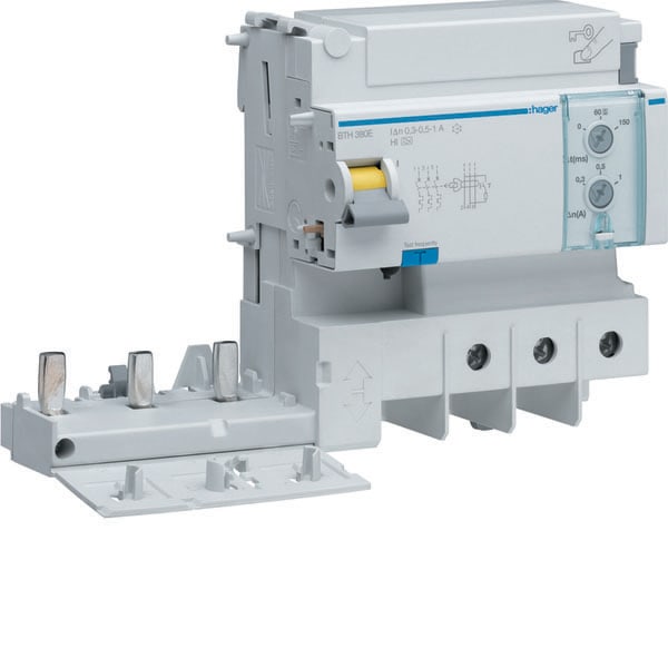 HAGER - HAGBTH380E BLOCCO DIF. 125A 300-500-1000MA A-HI REG