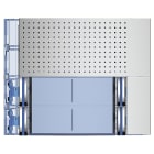 BTICINO - BTI351081 FR PORTER BASE 4PLS DOPPIA FILA ALLMETAL