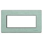 BTICINO - BTI504/4A/AL MAGIC - PLACCA 4P ALLUMINIO