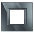 BTICINO - BTIHA4802HS AXOLUTE - PLACCA 2P ANTRACITE