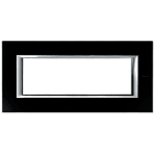 BTICINO - BTIHA4806VNN AXOLUTE - PLACCA 6P VETRO NERO NOTTE