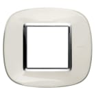 BTICINO - BTIHB4802DB AXOLUTE - PLACCA 2P BIANCO LIQUID