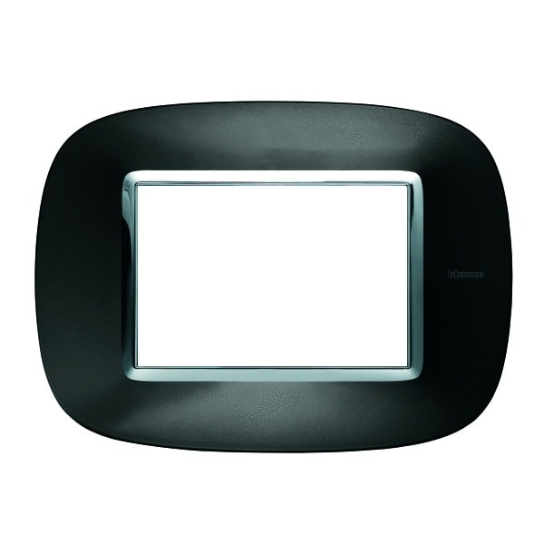 BTICINO - BTIHB4803XS AXOLUTE - PLACCA 3P ANTRACITE AXOLUTE