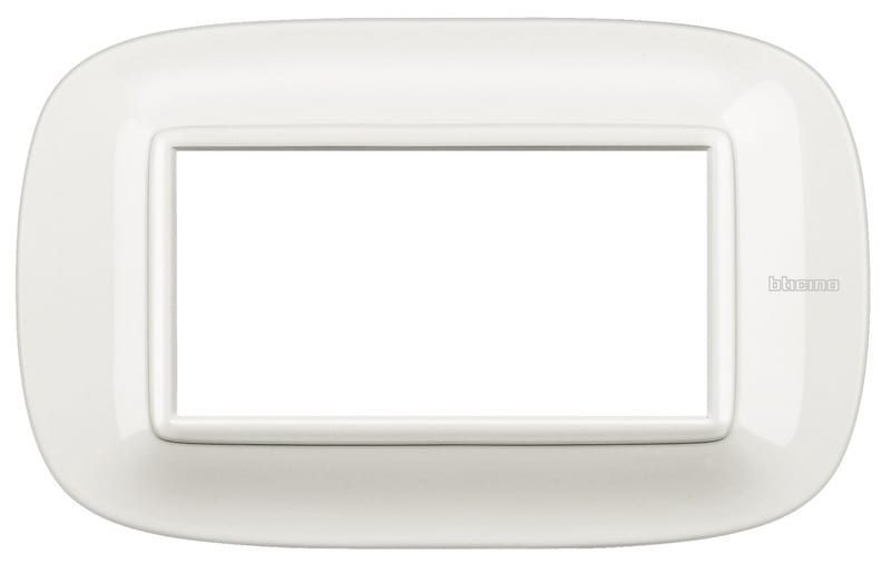 BTICINO - BTIHB4804HD AXOLUTE - PLACCA 4P BIANCO AXOLUTE