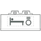 BTICINO - BTIL4915SETBL LL - SET LUCE LETTO ANTRACITE