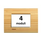 BTICINO - BTILNA4804LBA LL - PLACCA 4P BAMBOO
