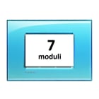 BTICINO - BTILNA4807AD LL - PLACCA 7P AZZURRO