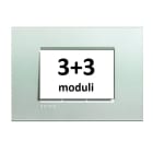 BTICINO - BTILNA4826AG LL - PLACCA 3+3P ARGENTO