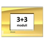 BTICINO - BTILNA4826OA LL - PLACCA 3+3P ORO FREDDO