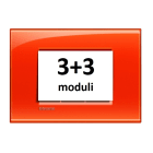 BTICINO - BTILNA4826OD LL - PLACCA 3+3P ARANCIO