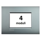 BTICINO - BTILNC4804NK LL - PLACCA 4P NICHEL SATINATO