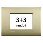 BTICINO - BTILNC4826OF LL - PLACCA 3+3P ORO SATINATO