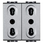BTICINO - BTINT4180/2 LIGHT TECH - PRESA DUPLEX BIPASSO 10/16A
