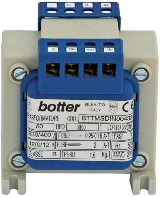 BOTTER ELETTROTECNIC - BOTBTTMIDIN021311 T.M. 250VA 230-400/55-0-55V MOD. DIN