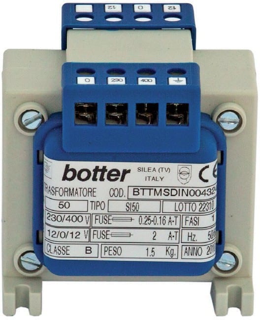 BOTTER ELETTROTECNIC - BOTBTTMIDIN018311 T.M. 200VA 230-400/55-0-55V MOD. DIN