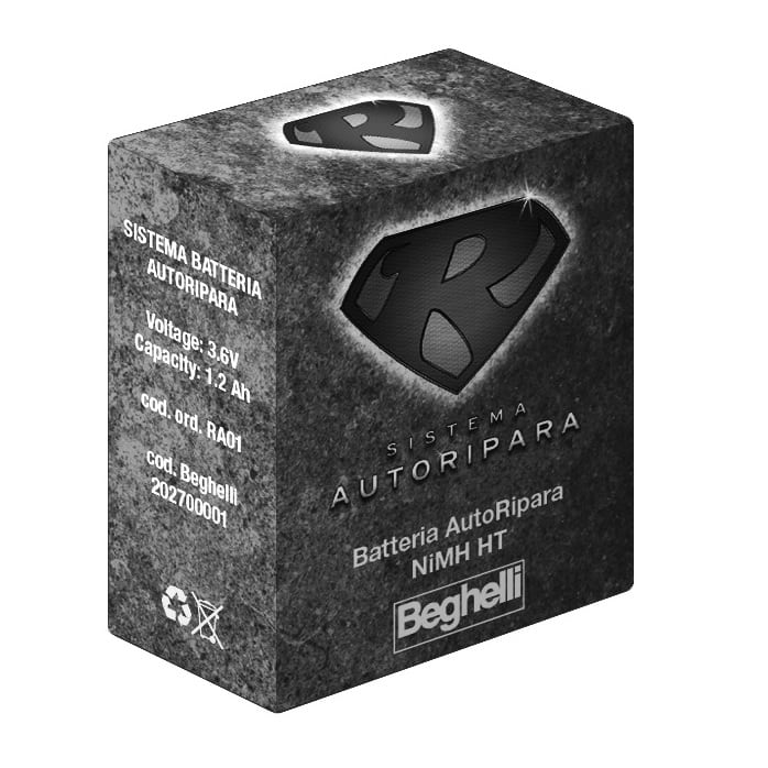 BEGHELLI - BEGRA01 SISTEMA BAT AR NIMH 3.6V 1.2AH