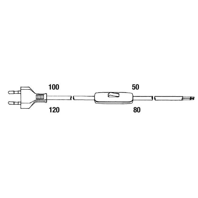 ROSSINI - RSSC.3054-N CABLAGGIO NERO CL2 120+80CM
